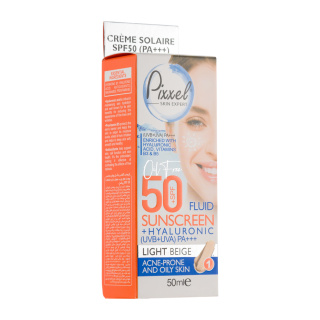 ضد آفتاب رنگی پیکسل با Spf50 مناسب پوست چرب و جوش دار حجم 50 میلی لیتر - تصویر 2